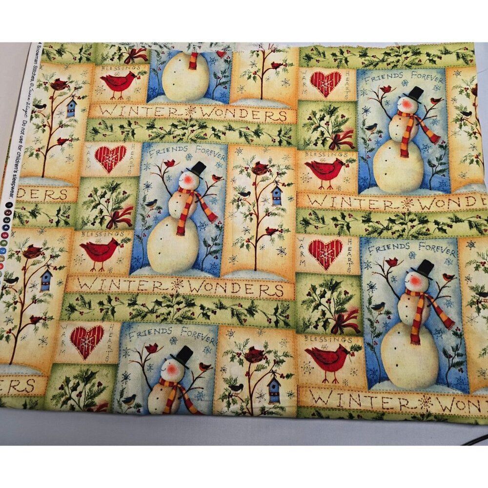Winter Wonders Snowman Stitches By Susan Winget Quilting Sewing Craft Material